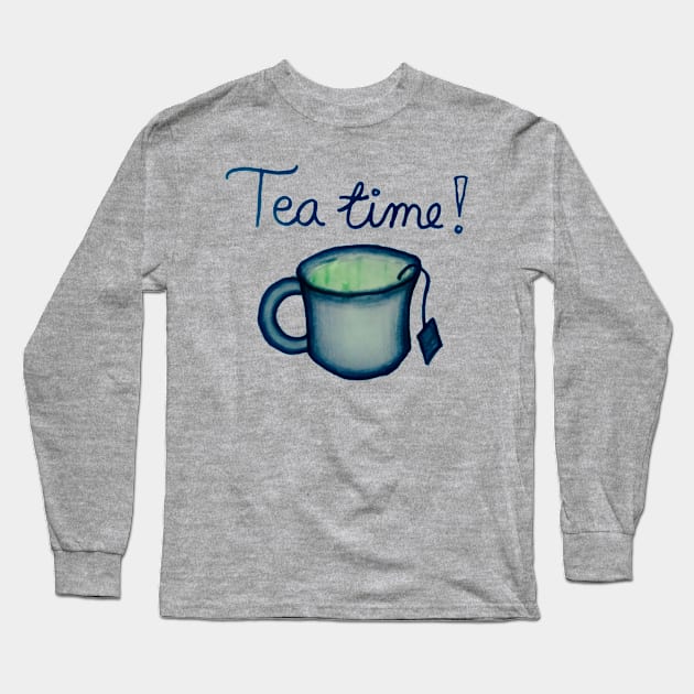 Tea Time Long Sleeve T-Shirt by MarkusMikaelH